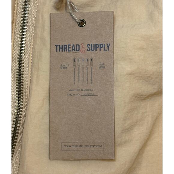 New Thread & Supply Light Tan Sherpa Lined Vest Large - Picture 4 of 5